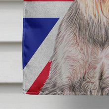 Load image into Gallery viewer, Schnauzer with English Union Jack British Flag Flag Canvas House Size KJ1165CHF