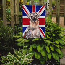 Load image into Gallery viewer, Schnauzer with English Union Jack British Flag Garden Flag – Decorative Outdoor Yard Flag KJ1165GF