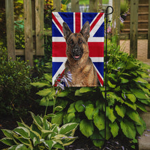 Load image into Gallery viewer, German Shepherd with English Union Jack British Flag Garden Flag – Decorative Outdoor Yard Flag KJ1166GF
