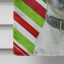 Load image into Gallery viewer, Candy Cane Holiday Christmas Jack Russell Terrier Flag Canvas House Size KJ1169CHF