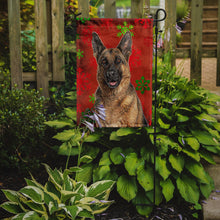 Load image into Gallery viewer, Red Snowflakes Holiday Christmas  German Shepherd Garden Flag – Decorative Outdoor Yard Flag KJ1187GF