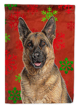 Load image into Gallery viewer, Red Snowflakes Holiday Christmas  German Shepherd Garden Flag – Decorative Outdoor Yard Flag KJ1187GF