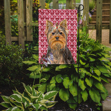 Load image into Gallery viewer, Hearts Love and Valentine's Day Yorkie / Yorkshire Terrier Garden Flag – Decorative Outdoor Yard Flag KJ1191GF