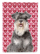 Load image into Gallery viewer, Hearts Love and Valentine's Day Schnauzer Garden Flag – Decorative Outdoor Yard Flag KJ1192GF