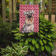 Load image into Gallery viewer, Hearts Love and Valentine's Day Schnauzer Garden Flag – Decorative Outdoor Yard Flag KJ1193GF