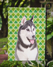 Load image into Gallery viewer, St. Patrick's Day Shamrock Alaskan Malamute Garden Flag – Decorative Outdoor Yard Flag KJ1196GF