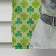 Load image into Gallery viewer, St. Patrick's Day Shamrock Jack Russell Terrier Flag Canvas House Size KJ1197CHF