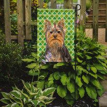 Load image into Gallery viewer, St. Patrick's Day Shamrock Yorkie / Yorkshire Terrier Garden Flag – Decorative Outdoor Yard Flag KJ1198GF