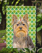 Load image into Gallery viewer, St. Patrick's Day Shamrock Yorkie / Yorkshire Terrier Garden Flag – Decorative Outdoor Yard Flag KJ1198GF