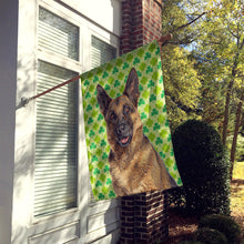 Load image into Gallery viewer, St. Patrick's Day Shamrock German Shepherd Flag Canvas House Size KJ1201CHF
