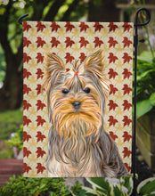 Load image into Gallery viewer, Fall Leaves Yorkie / Yorkshire Terrier Garden Flag – Decorative Outdoor Yard Flag KJ1205GF