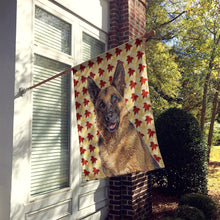 Load image into Gallery viewer, Fall Leaves German Shepherd Flag Canvas House Size KJ1208CHF