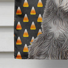 Load image into Gallery viewer, Candy Corn Halloween Schnauzer Flag Canvas House Size KJ1213CHF