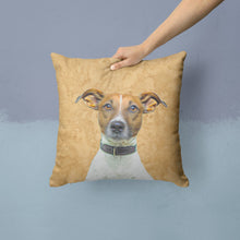 Load image into Gallery viewer, Jack Russell Terrier   Canvas Throw Pillow - 14x14 Decorative Pillow – Art for Your Home &amp; Patio KJ1226PW1414