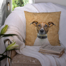 Load image into Gallery viewer, Jack Russell Terrier   Canvas Throw Pillow - 14x14 Decorative Pillow – Art for Your Home &amp; Patio KJ1226PW1414