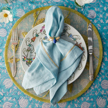 Load image into Gallery viewer, Straw leaf placemat, citrus, set of four