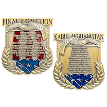 Load image into Gallery viewer, BL17-012 Kabul Afghanistan Final Inspection Memorial Challenge Coin Marines Navy August 26 2021 13 Soldiers