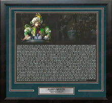 Load image into Gallery viewer, Jason Kelce Super Bowl LII Parade Speech Text Philadelphia Eagles Framed Football Photo