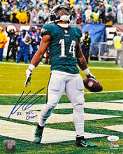 Load image into Gallery viewer, Kenneth Gainwell Touchdown Celebration Philadelphia Eagles Autographed Football Photo