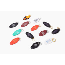 Load image into Gallery viewer, Keys Out, Ready to Stab the Patriarchy Funny Feminist Motel Keychain in Black