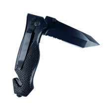 Load image into Gallery viewer, Thin Gray Line collectible 3-in-1 Police Tactical Rescue tool for Correctional Officers CO Corrections with Seatbelt Cutter, Steel Serrated Blade, Glass Breaker