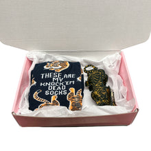 Load image into Gallery viewer, Knock Em Dead Tiger Gift Box | Hair Claw and Socks Giftable Bundle