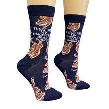Load image into Gallery viewer, Knock Em Dead Tiger Gift Box | Hair Claw and Socks Giftable Bundle