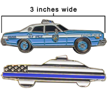 Load image into Gallery viewer, GL7-002 NYPD Vintage Police Car Challenge Coin New York City Police Officer Serpico Kojak era