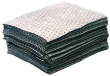 Load image into Gallery viewer, 15" x 19" Gray Universal Bonded Heavy Weight Perforated Sorbent Pad | L90902