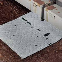 Load image into Gallery viewer, 15" x 19" Gray Universal Bonded Heavy Weight Perforated Sorbent Pad | L90902