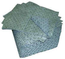 Load image into Gallery viewer, 15" x 19" Gray Universal Bonded Heavy Weight Perforated Sorbent Pad | L90902