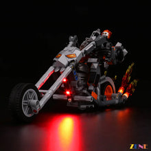 Load image into Gallery viewer, LEGO Ghost Rider Mech &amp; Bike #76245 Light Kit
