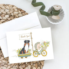 Load image into Gallery viewer, Australian Shepherd Black Tricolor Greeting Cards -  Blank Note Cards – 8-Pack of Artist-Designed Cards with Envelopes