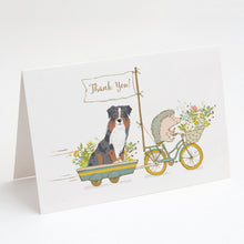 Load image into Gallery viewer, Australian Shepherd Blue Merle Greeting Cards -  Blank Note Cards – 8-Pack of Artist-Designed Cards with Envelopes