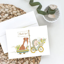 Load image into Gallery viewer, Australian Shepherd Red Tricolor Greeting Cards -  Blank Note Cards – 8-Pack of Artist-Designed Cards with Envelopes