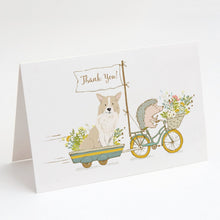 Load image into Gallery viewer, Border Collie Honey and Cream Greeting Cards -  Blank Note Cards – 8-Pack of Artist-Designed Cards with Envelopes