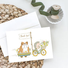 Load image into Gallery viewer, English Bulldog Fawn Greeting Cards -  Blank Note Cards – 8-Pack of Artist-Designed Cards with Envelopes