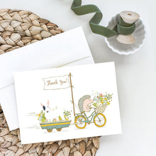 Load image into Gallery viewer, Bull Terrier White Patch Greeting Cards -  Blank Note Cards – 8-Pack of Artist-Designed Cards with Envelopes