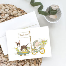Load image into Gallery viewer, Bull Terrier Brindle Greeting Cards -  Blank Note Cards – 8-Pack of Artist-Designed Cards with Envelopes