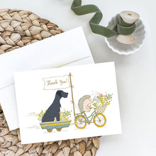 Load image into Gallery viewer, Great Dane Black Natural Ears Greeting Cards -  Blank Note Cards – 8-Pack of Artist-Designed Cards with Envelopes