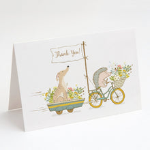 Load image into Gallery viewer, Greyhound Brindle Greeting Cards -  Blank Note Cards – 8-Pack of Artist-Designed Cards with Envelopes