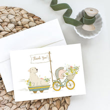 Load image into Gallery viewer, Labrador Retriever Yellow Greeting Cards -  Blank Note Cards – 8-Pack of Artist-Designed Cards with Envelopes