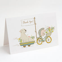 Load image into Gallery viewer, Labrador Retriever Yellow Greeting Cards -  Blank Note Cards – 8-Pack of Artist-Designed Cards with Envelopes