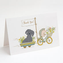 Load image into Gallery viewer, Maltese Black Greeting Cards -  Blank Note Cards – 8-Pack of Artist-Designed Cards with Envelopes