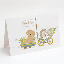 Load image into Gallery viewer, Maltese Brown Greeting Cards -  Blank Note Cards – 8-Pack of Artist-Designed Cards with Envelopes