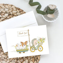 Load image into Gallery viewer, Papillon Red and White Greeting Cards -  Blank Note Cards – 8-Pack of Artist-Designed Cards with Envelopes