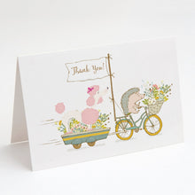 Load image into Gallery viewer, Poodle Pink Greeting Cards -  Blank Note Cards – 8-Pack of Artist-Designed Cards with Envelopes