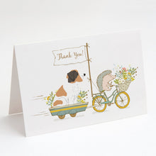 Load image into Gallery viewer, Saint Bernard Greeting Cards -  Blank Note Cards – 8-Pack of Artist-Designed Cards with Envelopes