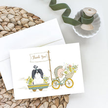 Load image into Gallery viewer, Shih Tzu Black and White Greeting Cards -  Blank Note Cards – 8-Pack of Artist-Designed Cards with Envelopes