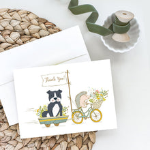 Load image into Gallery viewer, Staffordshire Bull Terrier Black Greeting Cards -  Blank Note Cards – 8-Pack of Artist-Designed Cards with Envelopes